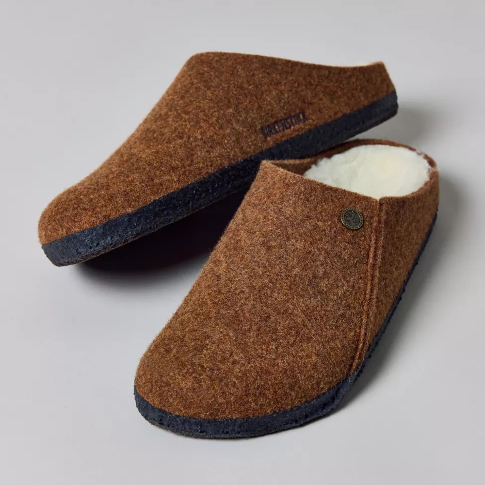 Birkenstock Zermatt Wool Felt Shearling Clogs